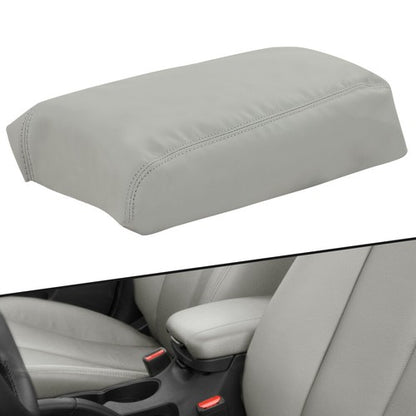 Solid Spare Fit For 2015-2019 Hyundai Sonata Light Gray Center Armrest Console Lid Cover