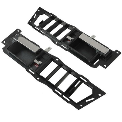 Solid Spare Pair Interior Door Handle For 88-89 94 Chevy GMC C/K1500 Suburban Chrome Lever