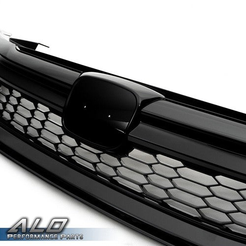 Solid Spare Front Bumper Upper Hood Grill Fit For 16-17 Honda Accord Sedan Sport Style