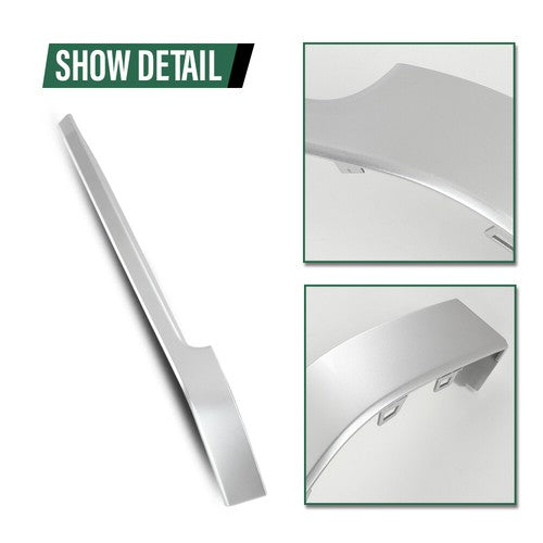 Solid Spare Fit For 13-22 Land Rover Range Rover Rear Bumper Side Cladding Silver Trim Left