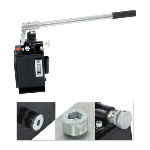 Solid Spare 1.5 Cid 3 Qts Hydraulic Piston Hand Pump Single-Acting With Release Knob