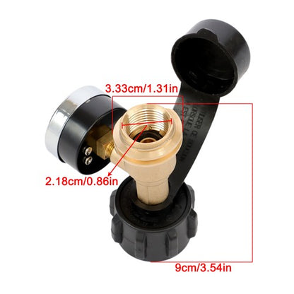 Solid Spare 4-PCS QCC1 Inflation Joint Gas Tank Copper Converter Head POL Joint Propane