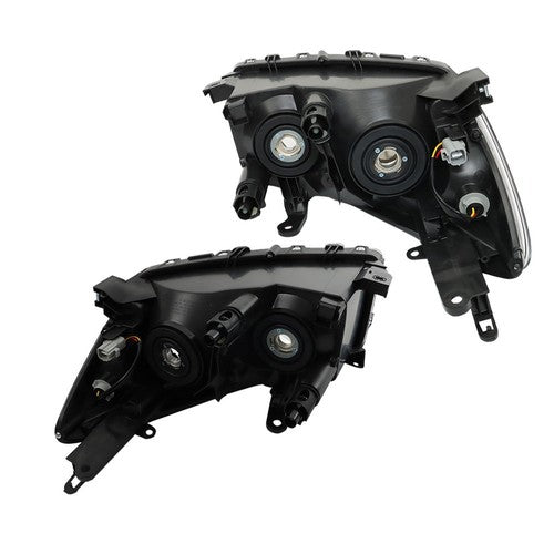 Solid Spare Left+Right Side Black Halogen Headlight Headlamp For Toyota RAV4 2006 2007 2008