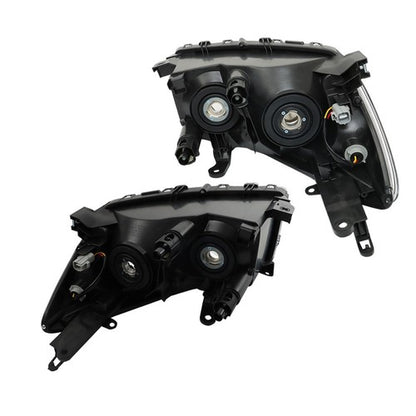 Solid Spare Left+Right Side Black Halogen Headlight Headlamp For Toyota RAV4 2006 2007 2008