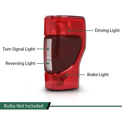 Solid Spare Tail Light Brake Lamp w/Blind Spot Fit For 20-22 Ford F250 F350 Super Duty Right