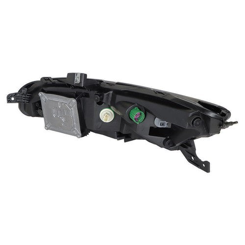 Solid Spare Single RH Side For Jeep Cherokee 2014-2018 Headlight Replacement wLED DRL Black