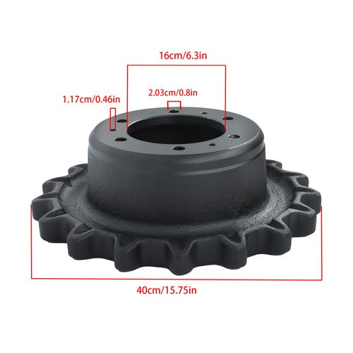 Solid Spare Drive Sprocket - 6Hole Single Speed fits Bobcat T200 T300 T630 T870 7165109