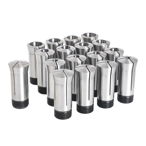 Solid Spare 1/16 - 1-1/16" 5C Round Collet Set By 16th Harden 0006" TIR 17 Pack