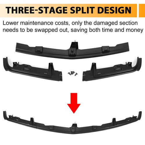Solid Spare Front Bumper Filler Trim For Chevy GMC C/K Pickup Suburban 94-99 Escalade 99-00