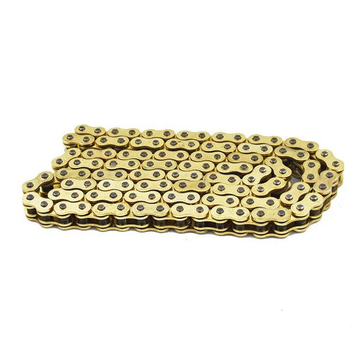 Solid Spare O-Ring Drive Chain Gold Color 520 x114 ATV Motorcycle 520 Pitch 114 Links