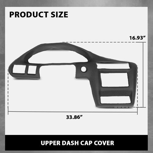 Solid Spare Fit For 00-05 Chevrolet Cavalier TPE Instrument Cluster Dashboard Panel Bezel