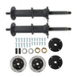 Solid Spare 40 Inch Rear Axle Kit with 4 Stud Hub Fit For 7 Inch and 8 Inch wheels