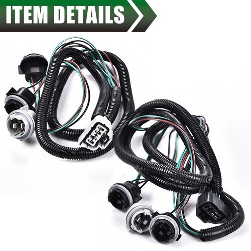 Solid Spare New Fit For Chevy Silverado Pickup Truck Tail Light Lamp Wiring Harness LH Left