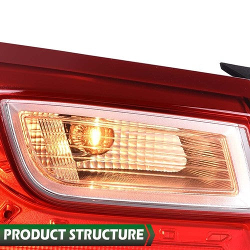 Solid Spare Left Driver Side Tail Light Fit For Chevy Malibu XL 16-22 Rear Brake Lamp Outer