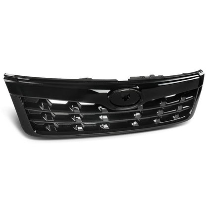 Solid Spare Fit For 09-13 Subaru Forester Front Bumper Upper Grille Assembly Black