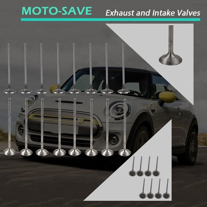 Solid Spare For Mini Cooper R56 R60 11347587470/11347547187 Intake Exhaust Valve Kit
