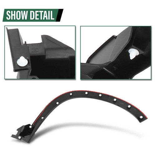 Solid Spare Fit For 2019-2021 Subaru Forester Front Left Fender Flare Wheel Arch Molding