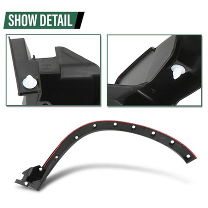Solid Spare Fit For 2019-2021 Subaru Forester Front Left Fender Flare Wheel Arch Molding