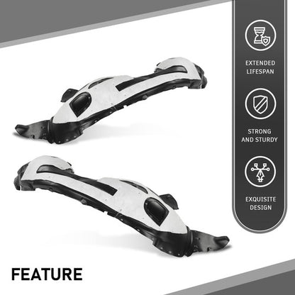 Solid Spare Front Fender Liner Splash Shield Left+Right Fit For 2016-2019 Ford Explorer