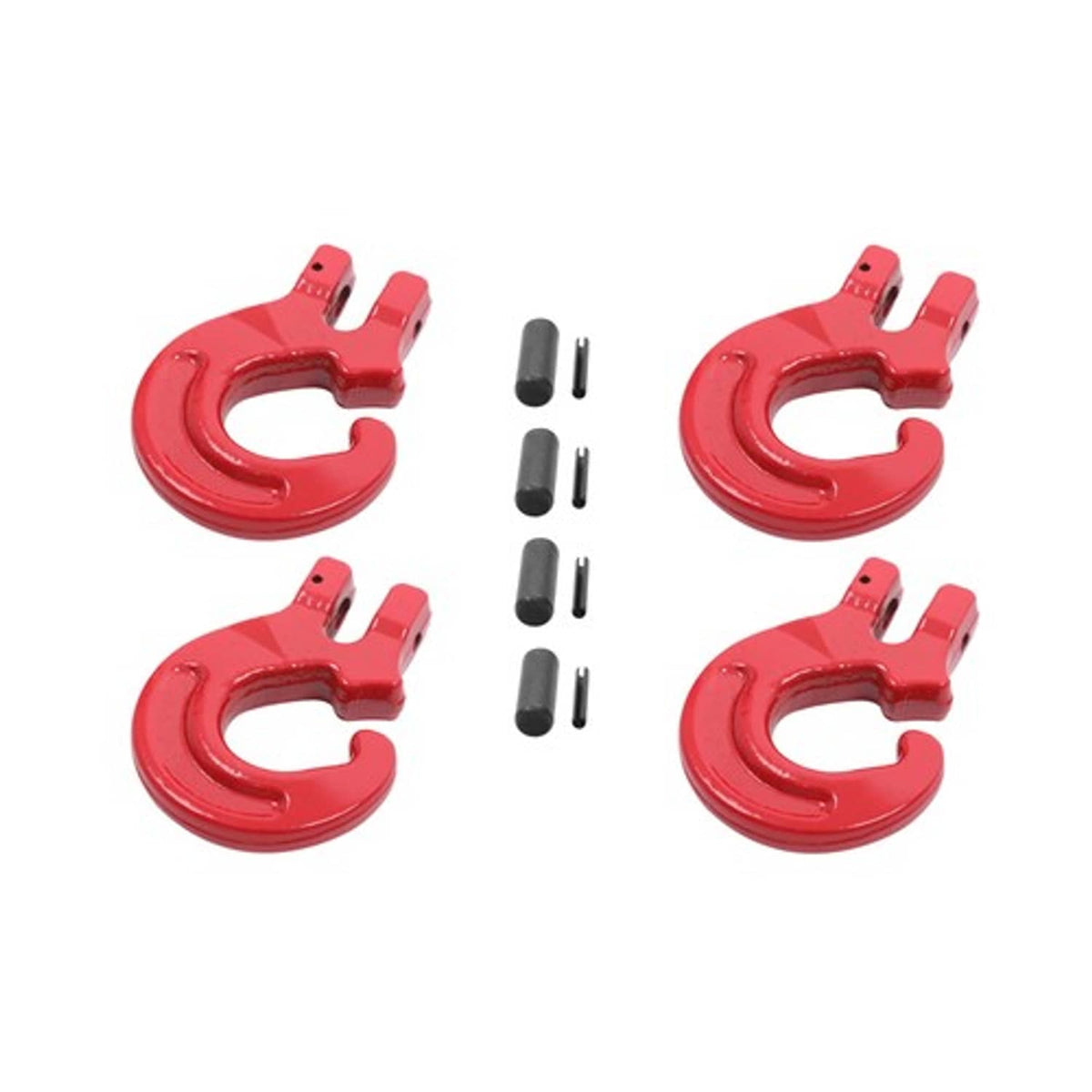 Solid Spare G80 4 PCS 5/16 Inch Logging Chain Choker Hook - 4400Lbs Working Load Limit