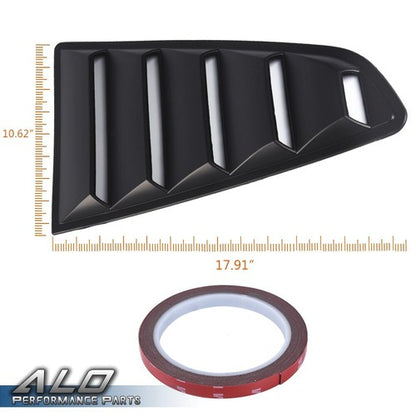 Solid Spare For Ford Mustang 2015-2021 Side Quarter Window Louvers Rear Sun Shade Cover