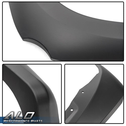Solid Spare Set of 4 Factory Style Fender Flares Fit For 2005-2011 Dodge Dakota Matte Black