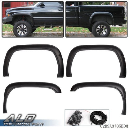 Solid Spare Fit For 1994-2001 Dodge Ram 1500 2500 3500 Textured Factory Style Fender Flares