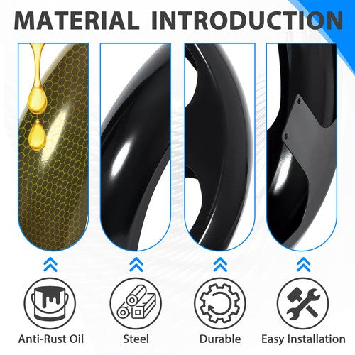 Solid Spare Painted 26" Wheel Wrap Front Fender For Harley Touring Street Glide Bagger