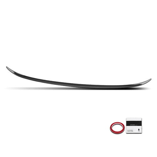 Solid Spare Fit For 11-16 BMW F10 5 Series 535i 528i Carbon Look M5 Style Trunk Spoiler Wing
