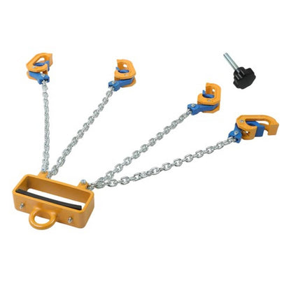 Solid Spare Chain Drum Lifter 4400 lbs Loading Capacity for 55 Gallon Drums Forklift Hoist
