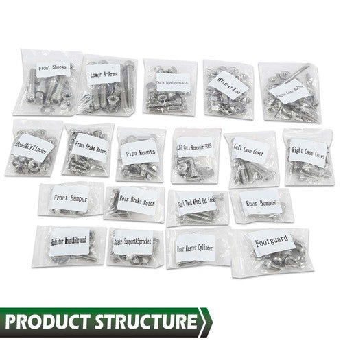 Solid Spare Fit For 87-06 Yamaha YFZ350 Banshee Stainless Steel Atv Bolt Screw Kit Set