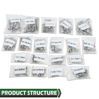 Solid Spare Fit For 87-06 Yamaha YFZ350 Banshee Stainless Steel Atv Bolt Screw Kit Set