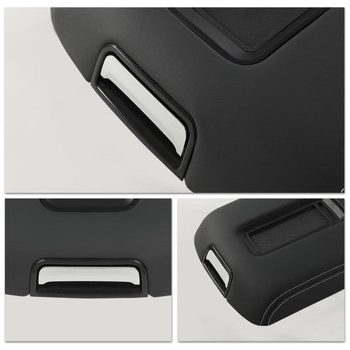Solid Spare Fit For 15-19 Chevy Suburban Tahoe GMC Yukon Center Console Armrest Lid Black