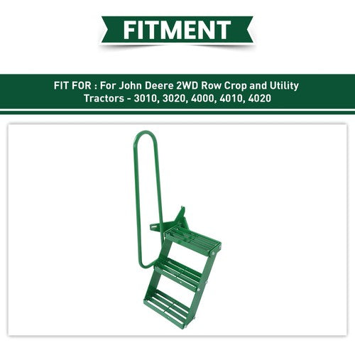 Solid Spare LH Stair Step Extension Kit For John Deere 3010 3020 4010 2WD Utility Tractor