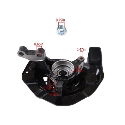 Solid Spare Front Wheel Bearing Hub Steering Knuckle Assembly 698-426 For Lexus RX350 07-09