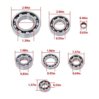 Solid Spare HR00055/HR00057/K078 For Honda TRX350 FE FM 00-06 Transmission Bearing Kit US