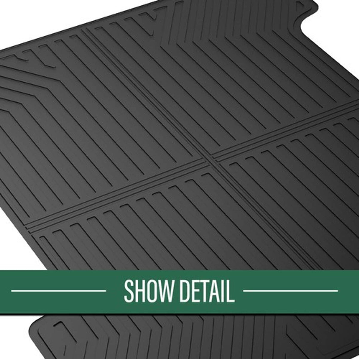 Solid Spare Fit For 2007-2018 Chevrolet Silverado GMC Sierra 5.8FT TPE Truck Bed Mat Liner