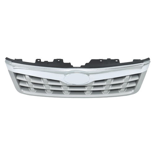 Solid Spare New For Subaru Forester 2011-2013 Plastic Front Bumper Upper Grille Chrome Trim