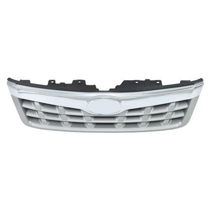 Solid Spare New For Subaru Forester 2011-2013 Plastic Front Bumper Upper Grille Chrome Trim
