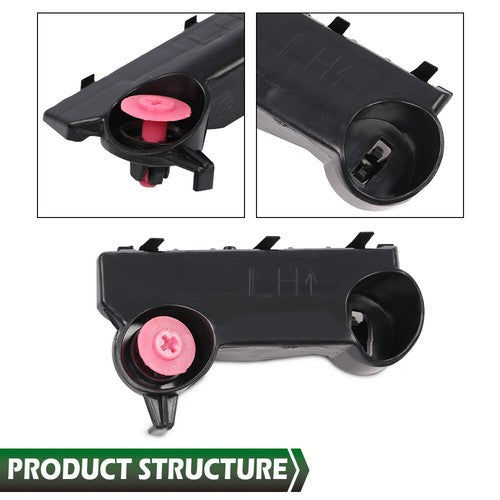 Solid Spare Fit For 2019-2021 Nissan Altima Front Bumper Brackets Retainers Left Right 2pc