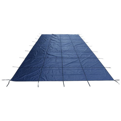 Solid Spare Inground Pool Safety Cover 25' × 45' Rectangle Safety Pool Covers Blue Mesh