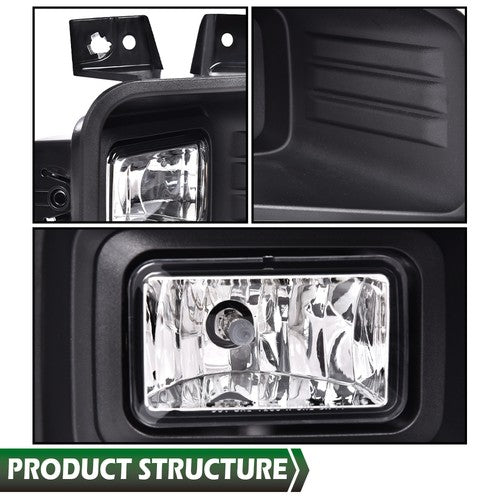 Solid Spare Halogen Fog Lights Driving Lamps Left& Right Pair Fit For Ford F150 Pickup 18-20