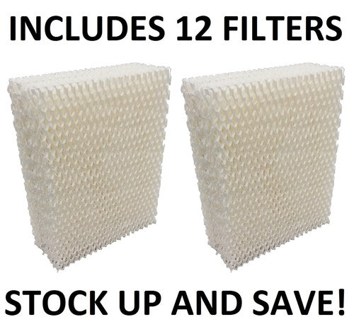 Solid Spare EFP Humidifier Filters for Bionaire W6 W6S W-6 W7 W9 W9s - 12 Pack