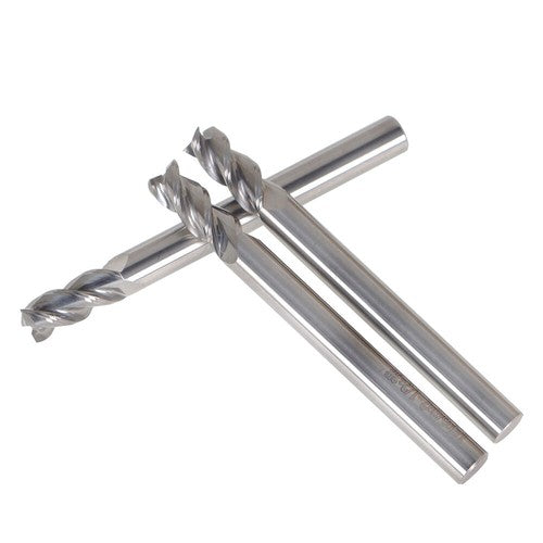 Solid Spare 3 Pcs 1/4" Alu-Power 3 Flute Regular Carbide End Mill For Aluminum