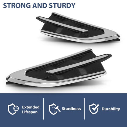 Solid Spare Front Fender Grille Molding Plate Left+Right Fit For 2017 2018 2019 Ford Escape