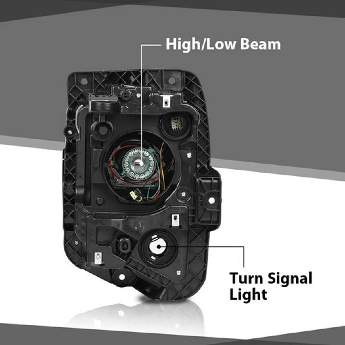 Solid Spare Fit For 2019-2021 Chevy Blazer HID/Xenon Model Projector Headlights Left+Right