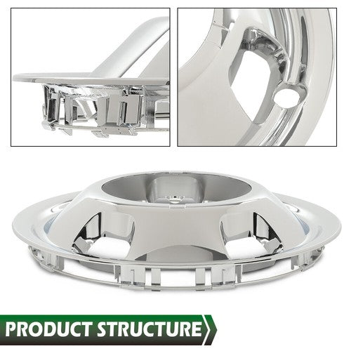 Solid Spare Fit For 03-18 DODGE RAM 3500 17" Dually Wheel Simulators Dual Skins Liner
