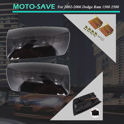 Solid Spare For 02-06 Dodge Ram 1500 2500 3500 Left+Right Side Rear Tail Brake Light Lamps