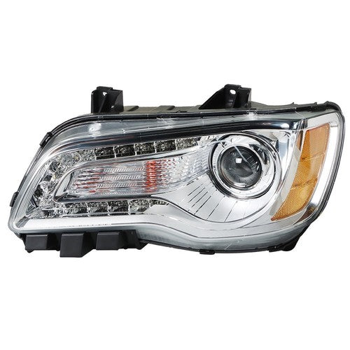Solid Spare Single LH Side For Chrysler 300 2011-2014 Headlight Replacement Halogen Clear