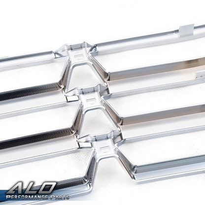 Solid Spare Fit For 16-18 Chevy Silverado 1500 Chrome Grille Overlay Snap On Insert